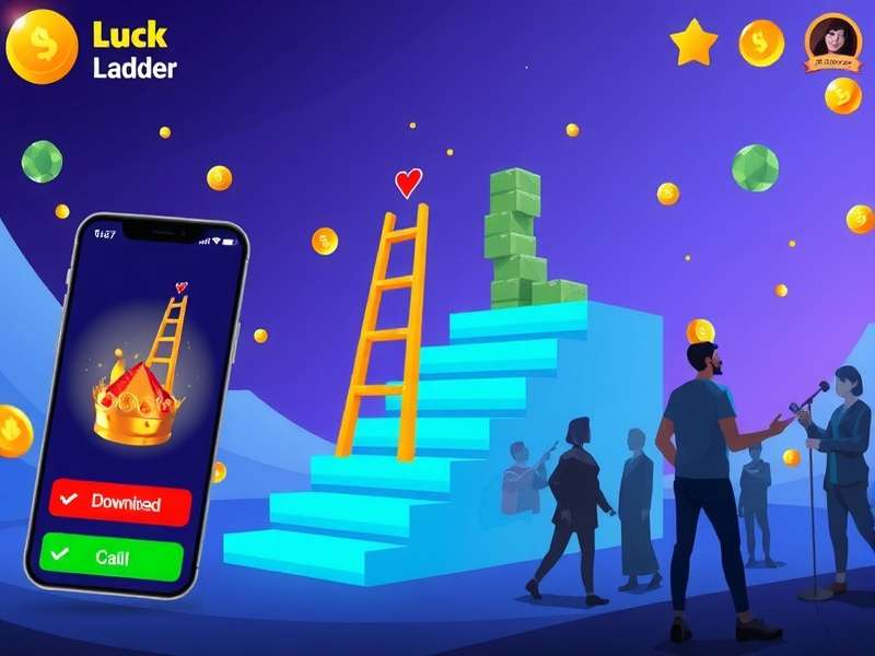Luck Ladder mobile app download screens